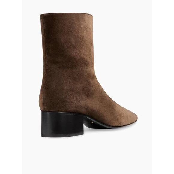 Khaite Andee Calf Hair Ankle Boot in Rust - Picture 4 of 7